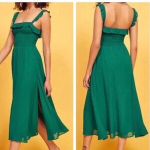 Reformation Siesta Green Dress